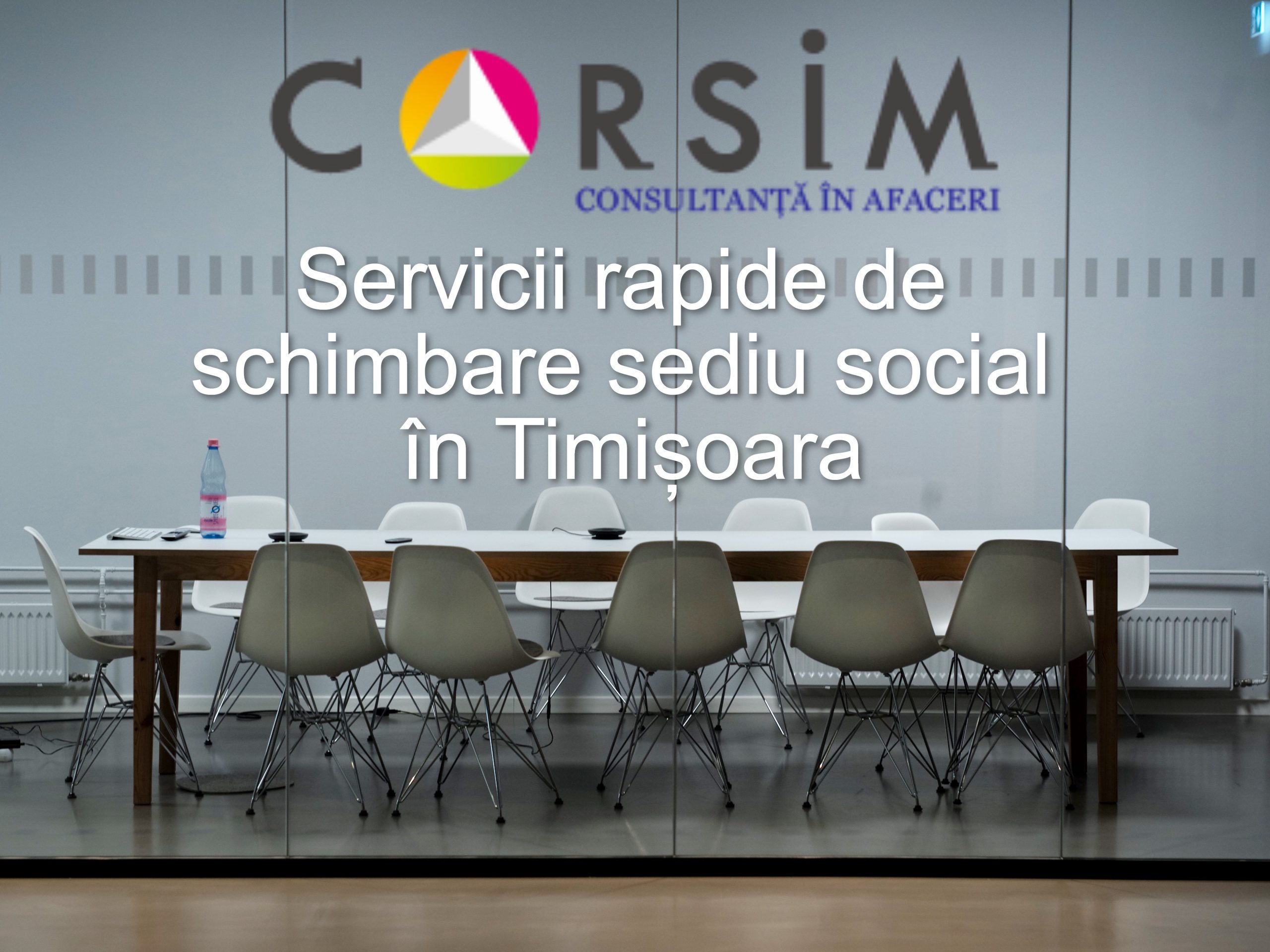 schimbare sediu social Timisoara - Corsim